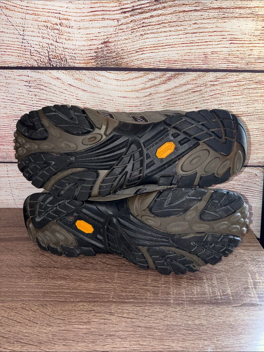 Pre Owned Merrell Moab 2 Men's 13  Black& Gray Trail Shoes